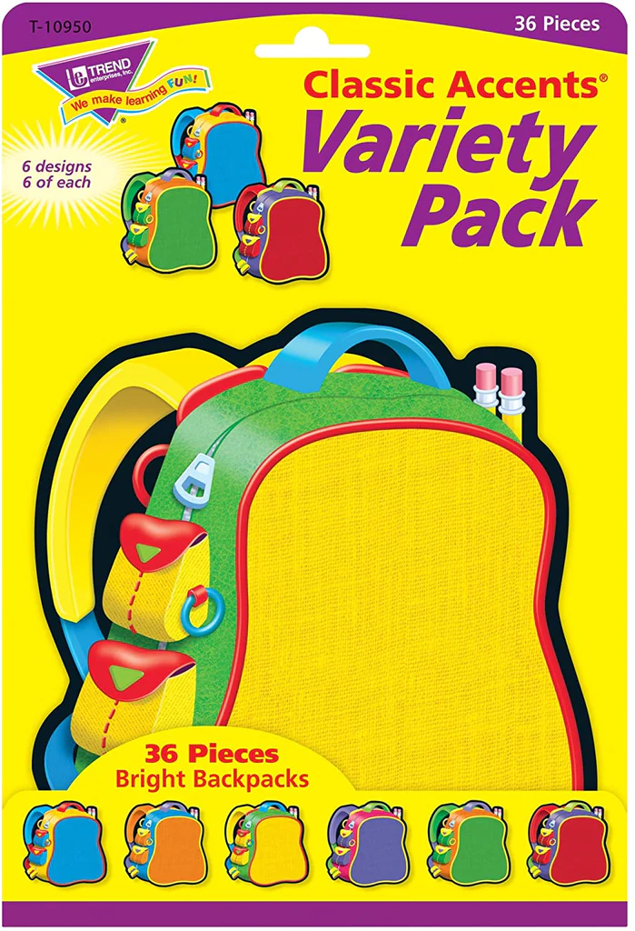 BRIGHT BACKPACKS ACCENTS
