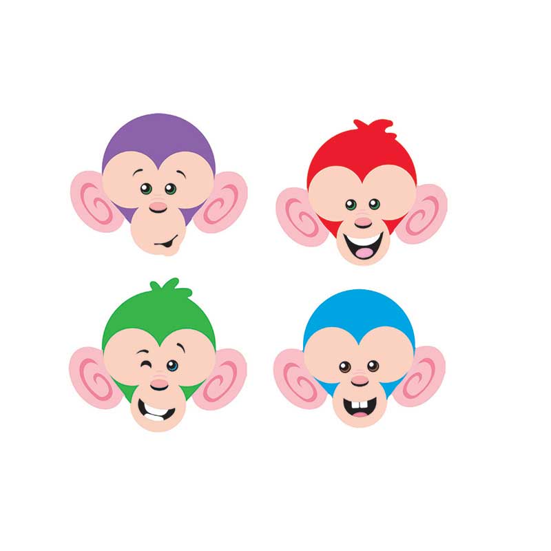 MONKEY MISCHIEF FRIENDLY MINI ACCENTS V/PK