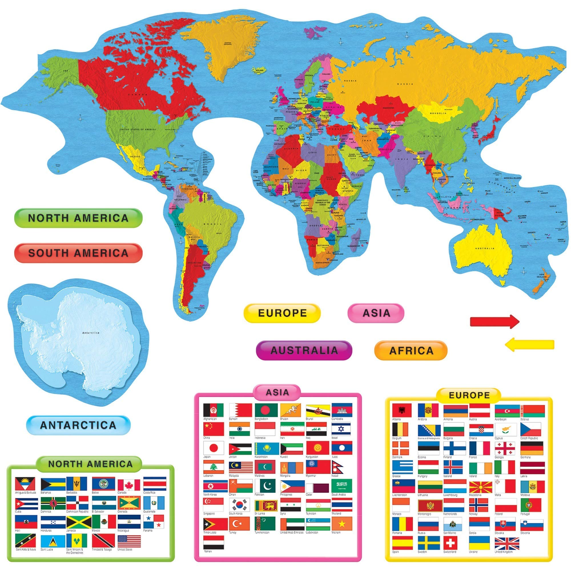 CONTINENTS & COUNTRIES