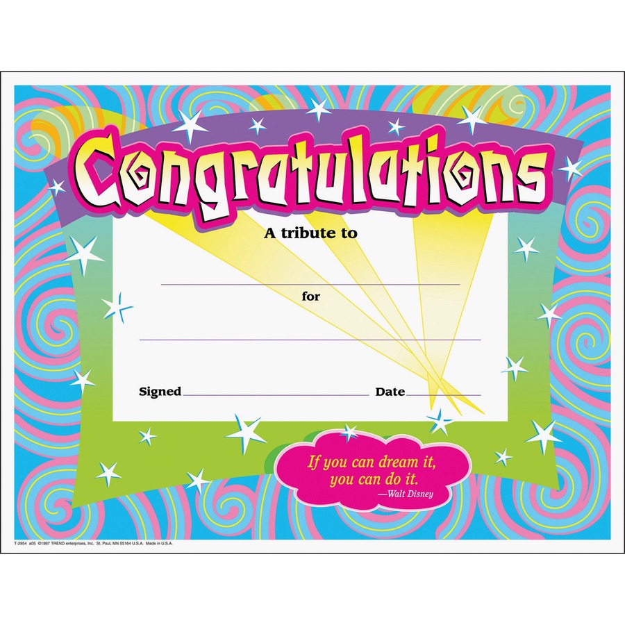 CONGRATULATIONS SWIRLS