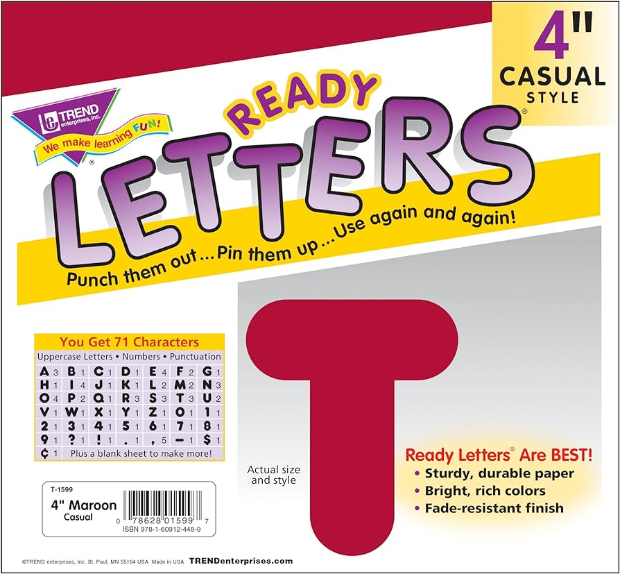 MAROON LETTERS