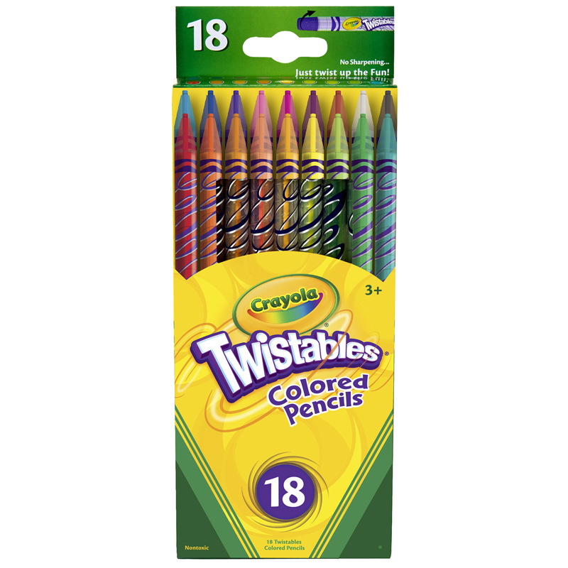 TWISTABLES COLORED PENCILS 18