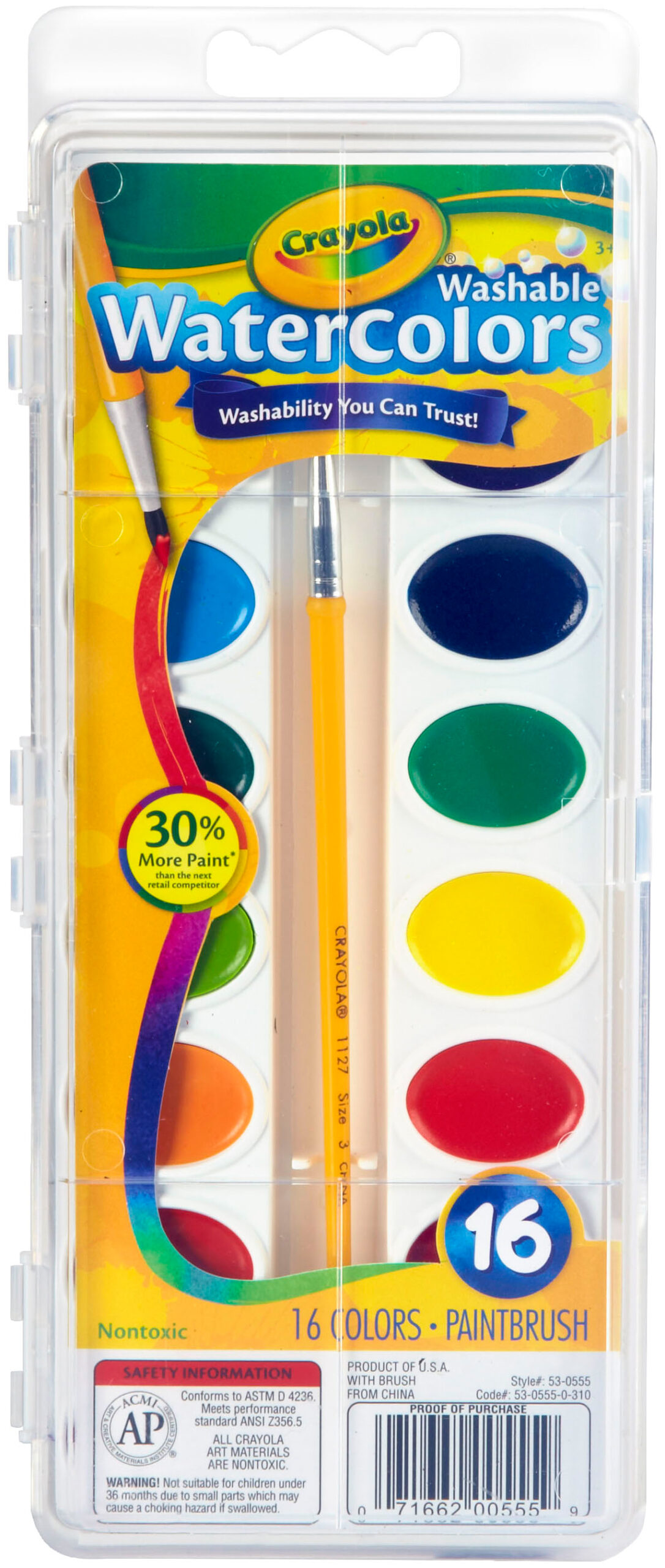WASHABLE WATERCOLOR