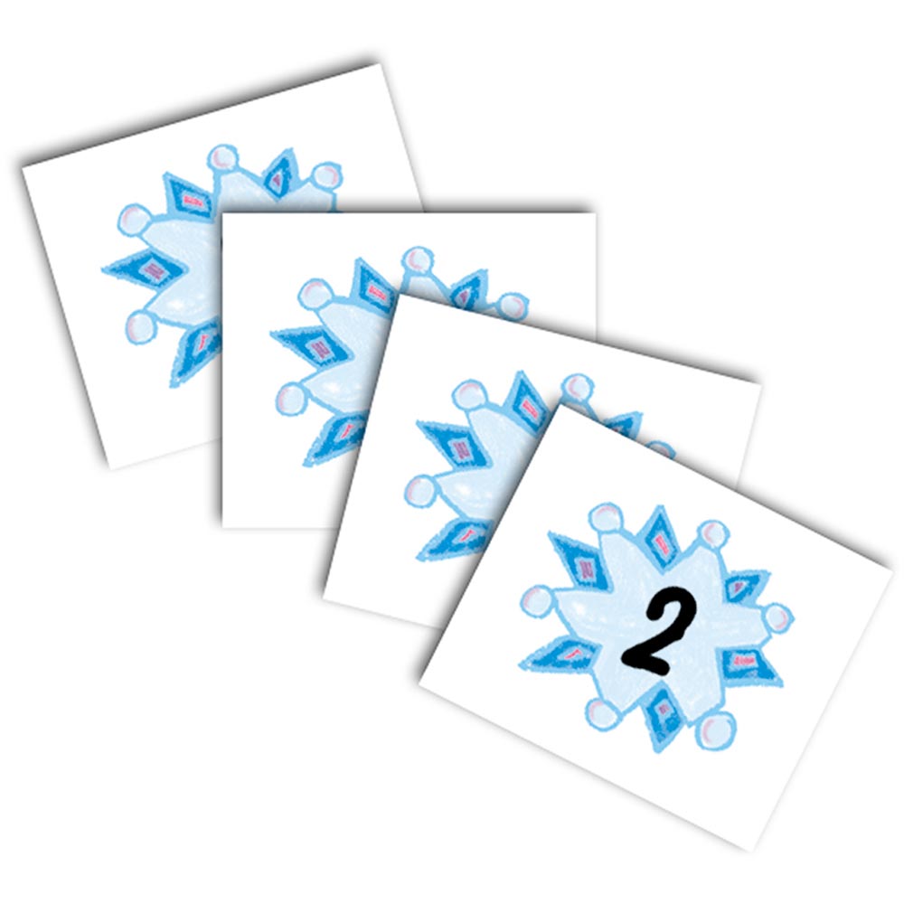 SNOWFLAKES NUMBERED CALENDAR