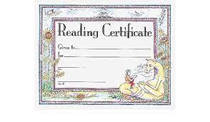 READING CERTIFICATE