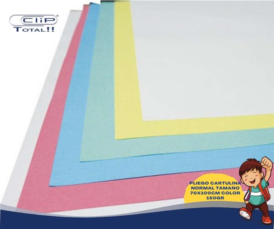 CARTULINA BLANCA Y COLORES