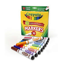 Crayola Markers Broad Line 10ct Classic