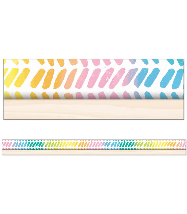 WATERCOLOR CHEVRON BORDERS