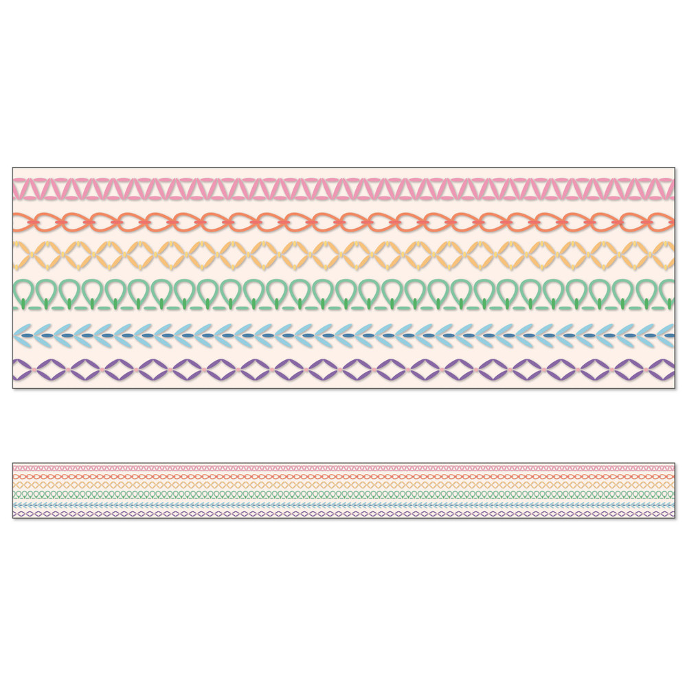 RAINBOW STITCHED BORDERS