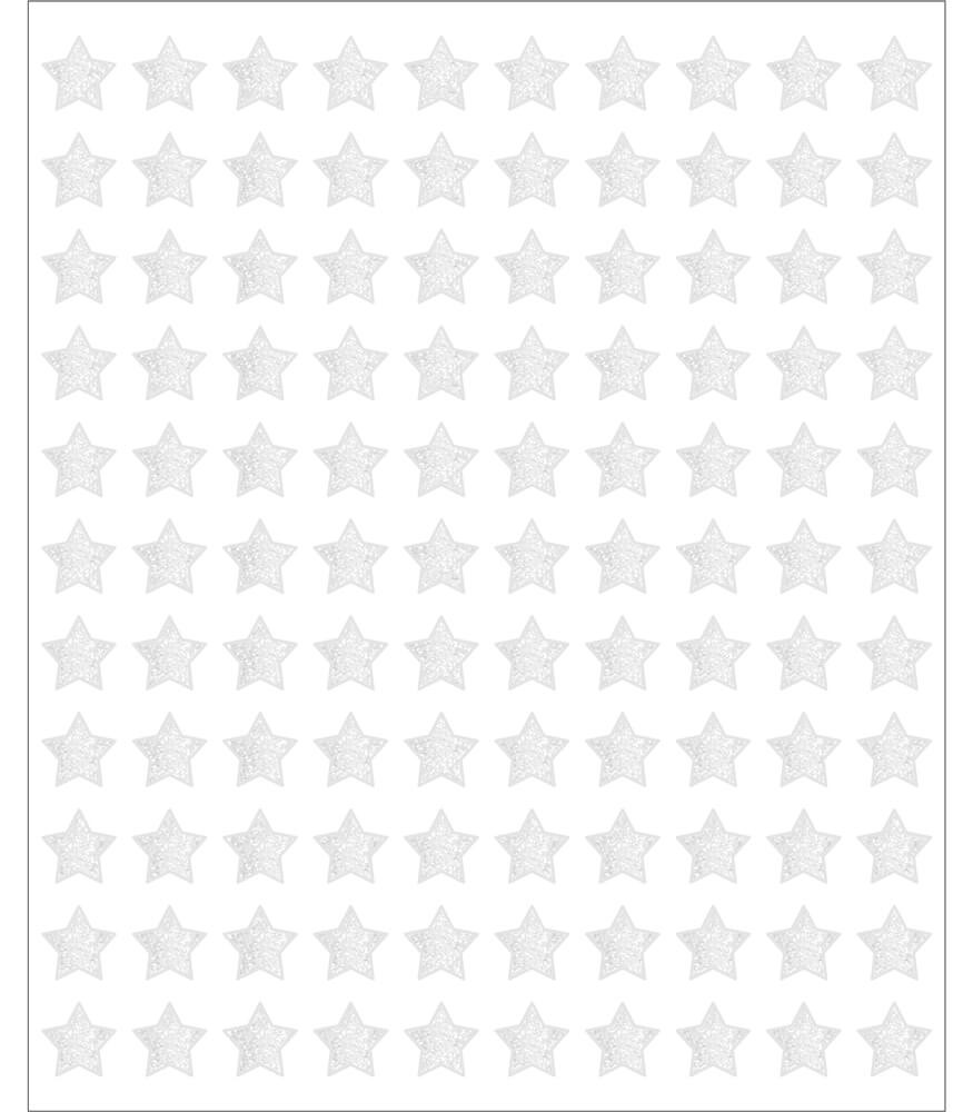 STARS SILVER STICKERS