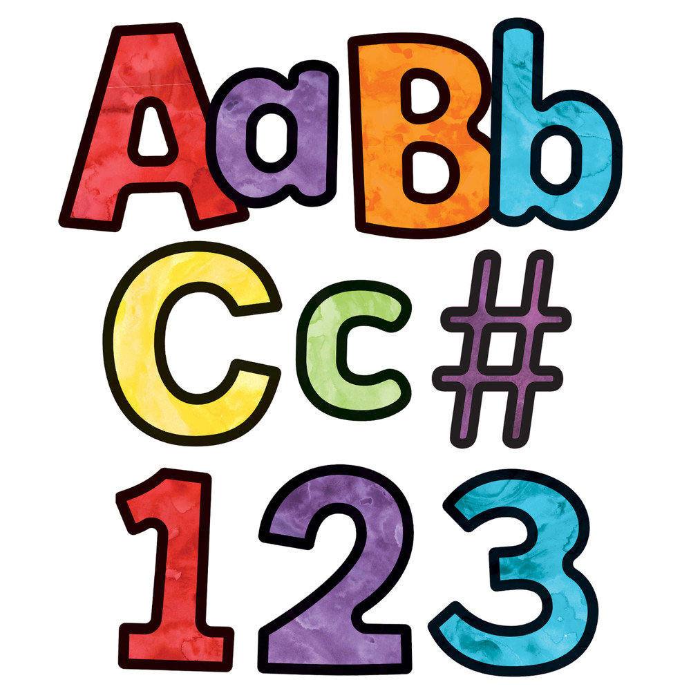 WATERCOLOR COMBO PACK EZ LETTERS
