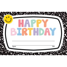 COOL FOR SCHOOL HAPPY BIRTHDAY AWARDS
