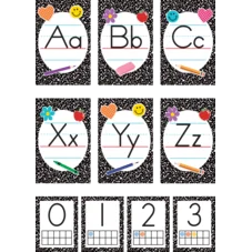 COOL FOR SCHOOL COMPOSITION ALPHABET BULLETIN