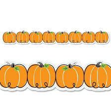 Doodle Pumpkins Border