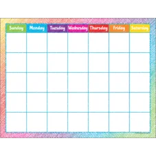 COLORFUL SCRIBBLE CALENDAR CHARTS