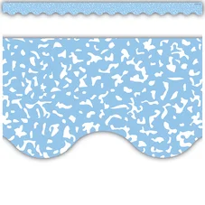 COMPOSITION BLUE SCALLOPED BORDERS