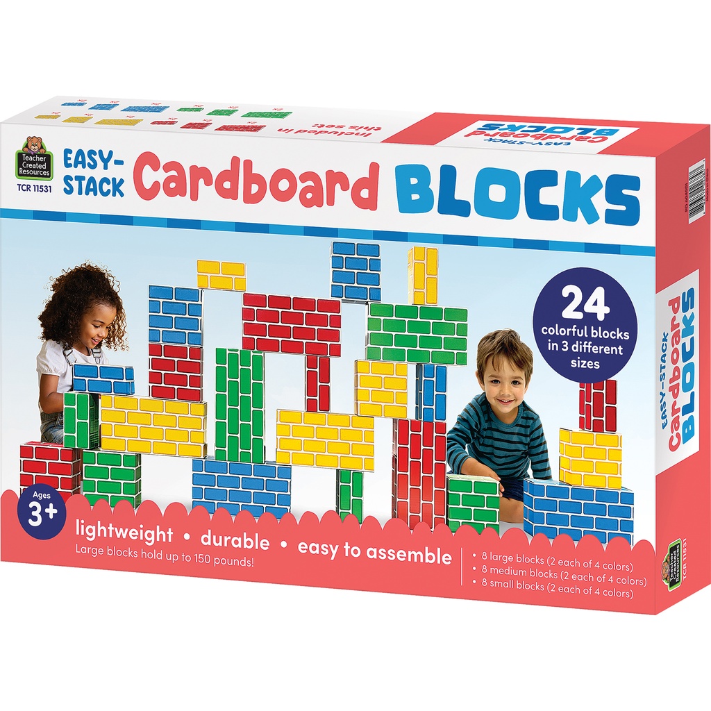 EASY STACK CARD BOARD BLOCKS (24 PIECE SET)