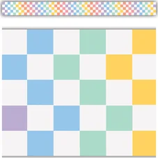 COOL FOR SCHOOL CHECKERS BORDERS