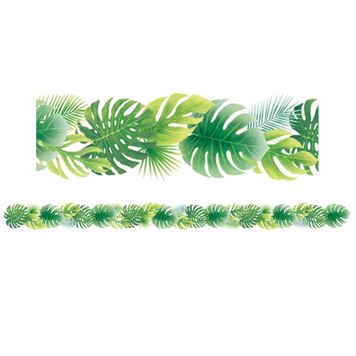 TROPICAL LEAVES BORDERS