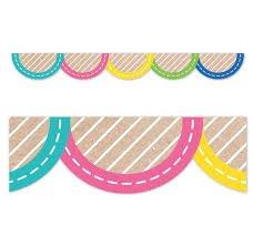 Colorful Kraft Borders