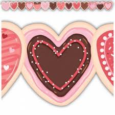 FROSTED HEART COOKIES BORDERS