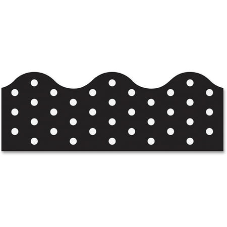 POLKA DOTS BLACKS BORDERS