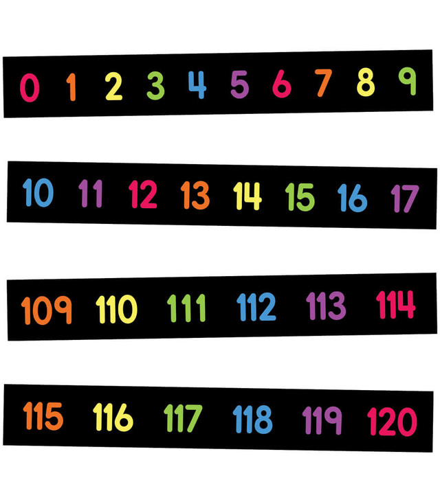 Numbers 0–120 Mini Bulletin
