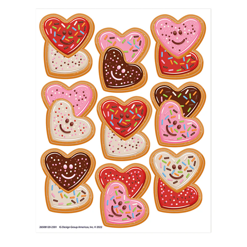HEART COOKIE STICKERS