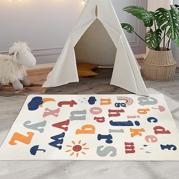 ABC ALPHABET RUG FOR KIDS /LETTERS LEANING CARPET