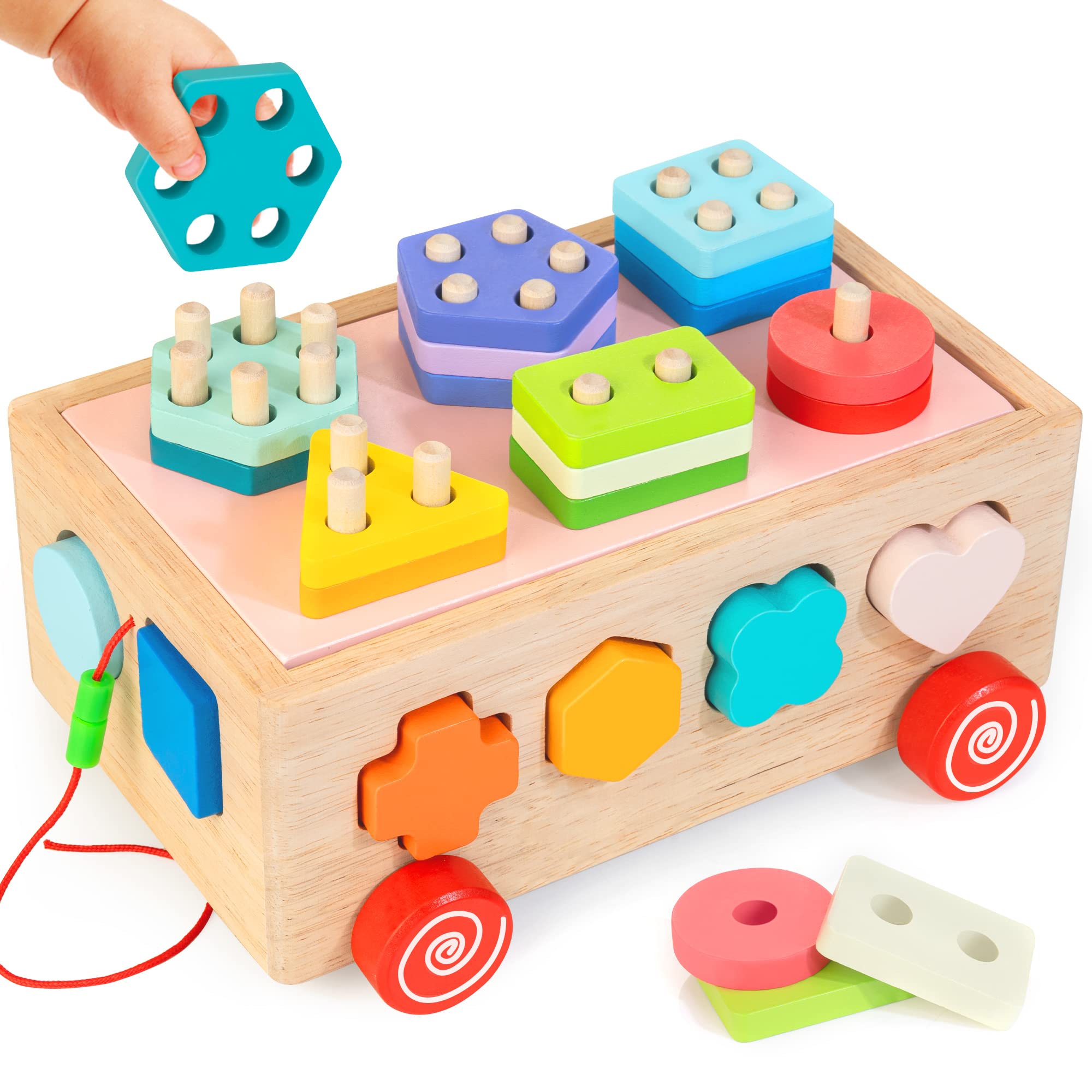 BRAVMATE SHAPE SORTER LEARNING TOYS FOR TODDLERS