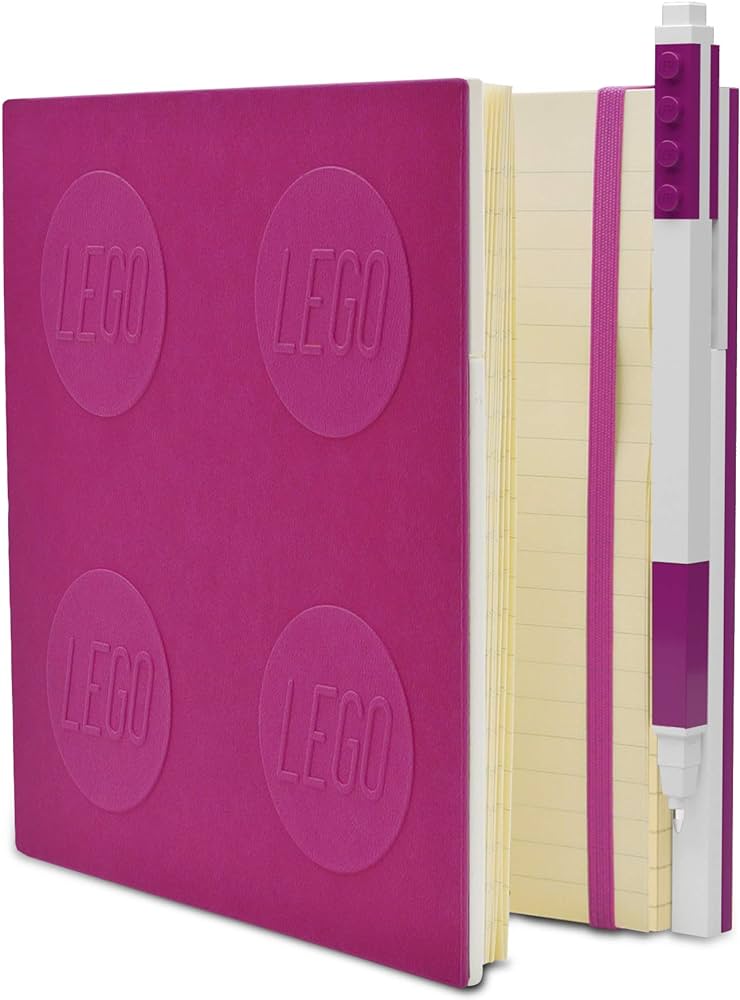 LEGO 20 LOCKING NOTEBK W/GEL PEN